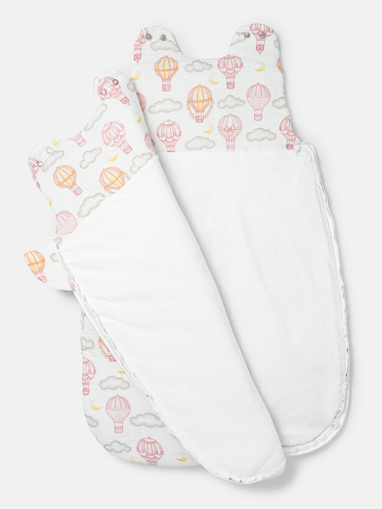 Baby Hot Air Balloon Collection Sleeping Bag - Baby Pink