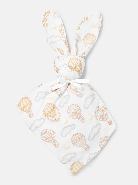 Baby Hot Air Balloon Collection Bunny Comforter - Beige