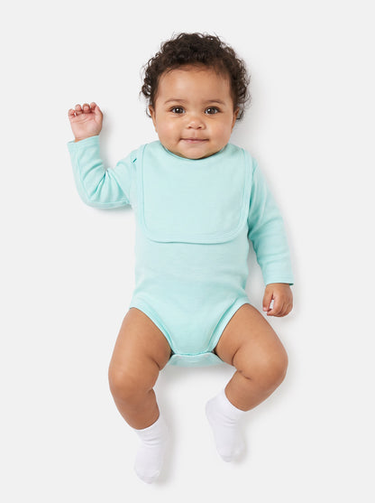 Baby Grow 5-Piece Cotton Set for Embroidery - Mint Green