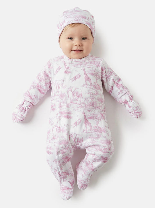 Baby Grow Safari Collection 3-Piece Set - Baby Pink