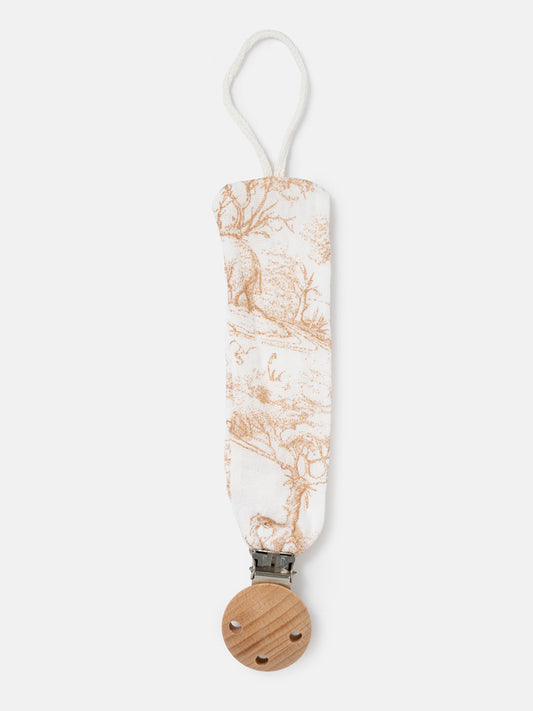 Baby Safari Collection Dummy Clip - Beige
