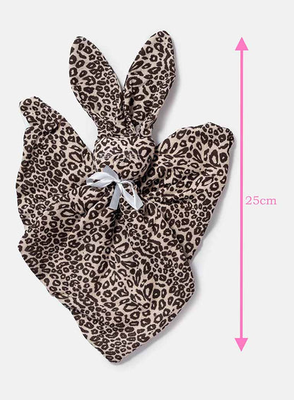 Baby Leopard Collection Bunny Comforter - Limited Edition - Beige & Brown