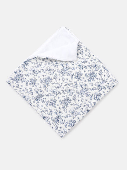 Baby Blanket - Teddy Print Collection - Navy Blue