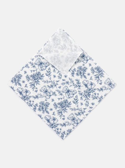 Baby Muslin Square - Teddy Collection - Navy Blue